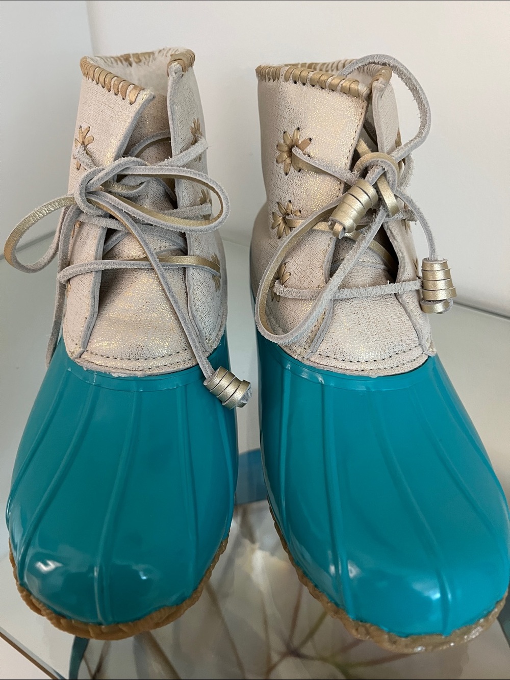 NEW! Chloe Duck Boot in Caribbean Blue by Jack Rogers 9M